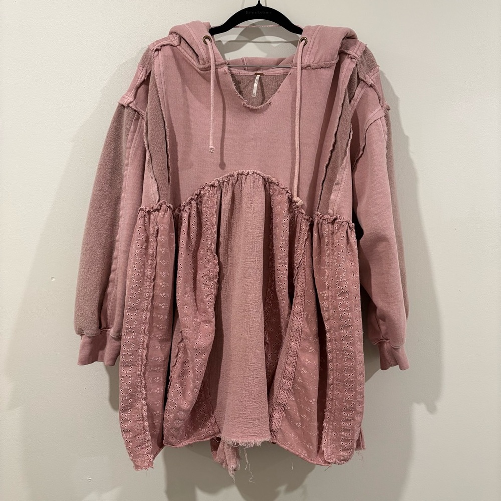 Free People Juniper Pullover Patchwork Hoodie in … - image 2